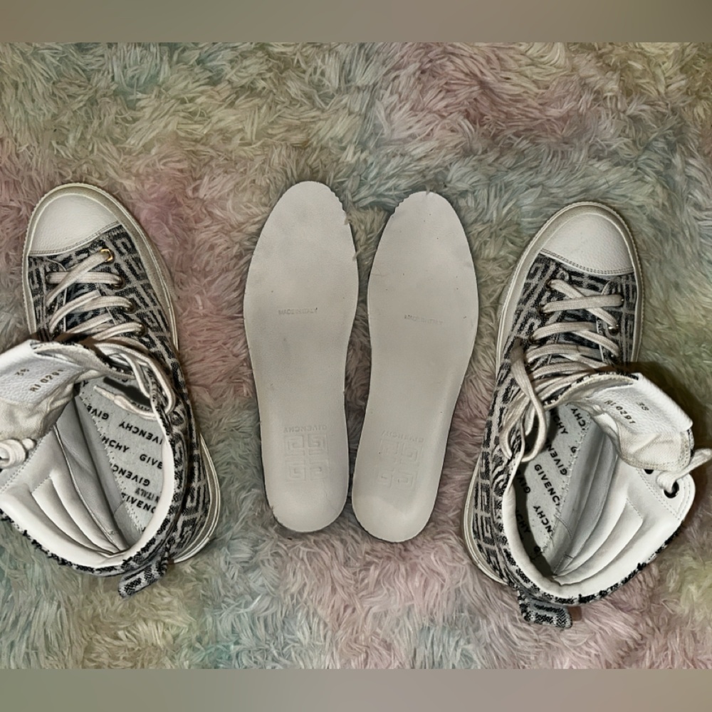 Givenchy City 4G Jacquard High Top Sneakers Size 38 - Picture 7 of 14